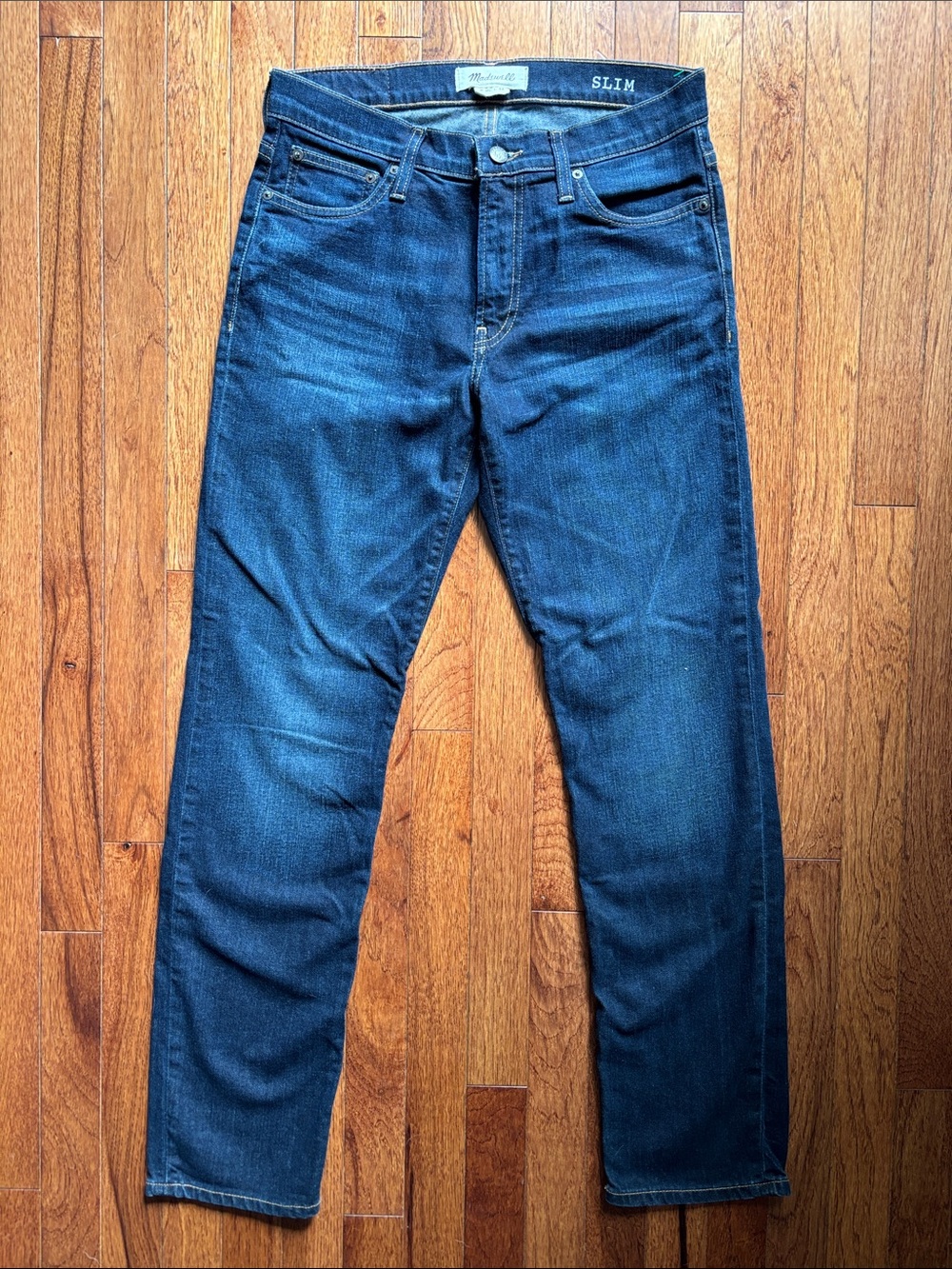 Madewell Slim Jeans in Dark Blue Denim 30x29